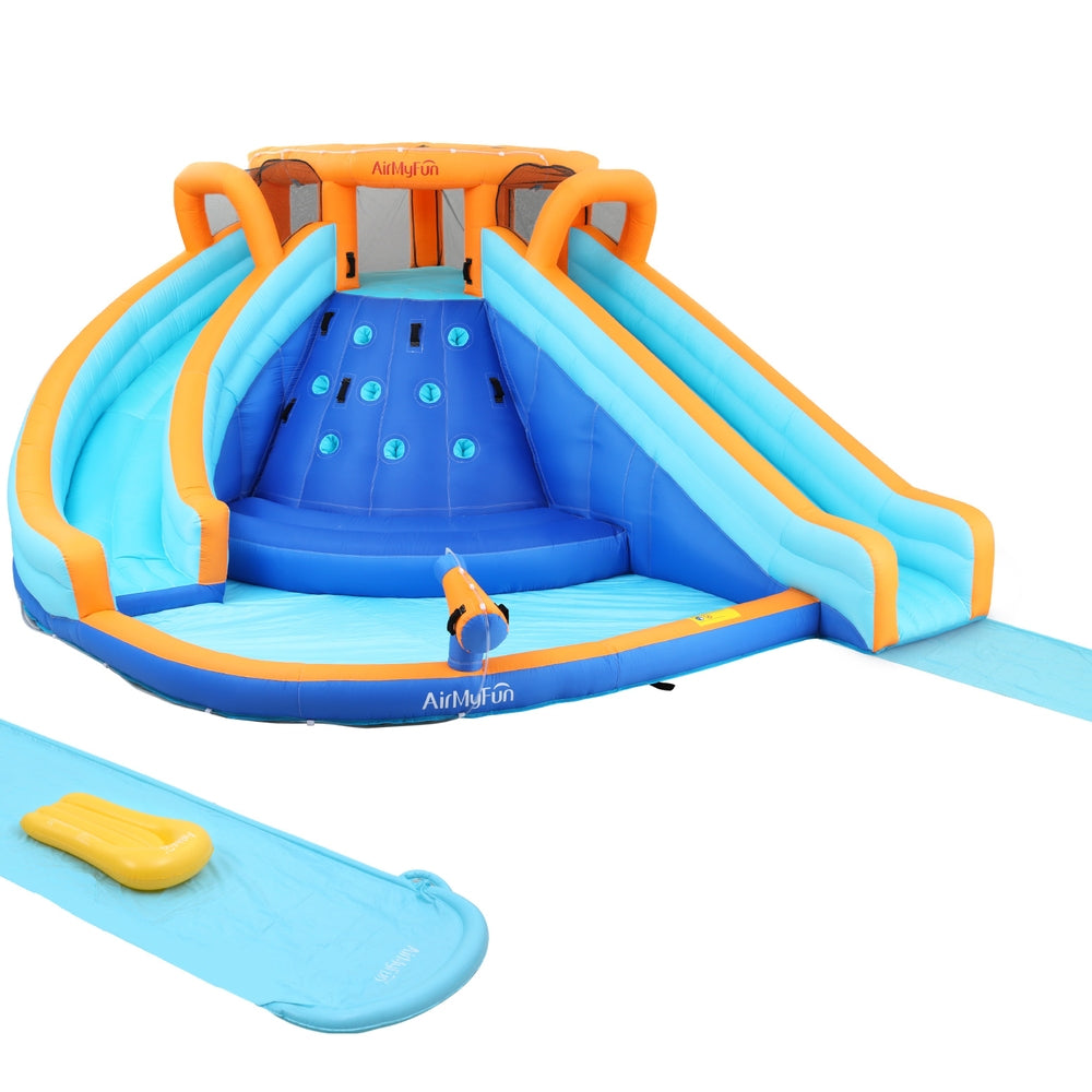 AirMyFun Kids Inflatable Pool Water Double Slide Park Jumping Castle 465X390CM IOT-B-83049-MC