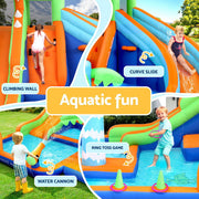 AirMyFun Kids Inflatable Pool Water Double Slide Park Jumping Castle 465X430CM IOT-B-83069-MC