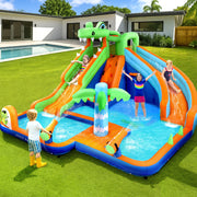 AirMyFun Kids Inflatable Pool Water Double Slide Park Jumping Castle 465X430CM IOT-B-83069-MC