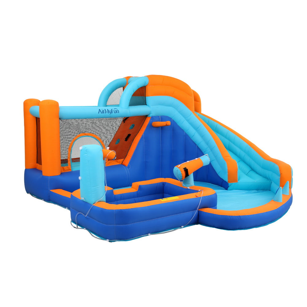 AirMyFun Kids Inflatable Pool Water Slide Park Jumping Castle Bounce 382X381CM IOT-B-83078-MC