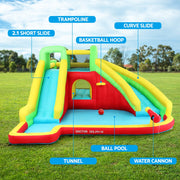 Doctor Dolphin Kids Inflatable Pool Water Slide Park Jumping Castle 575X445CM IOT-B-DD-73018-MC