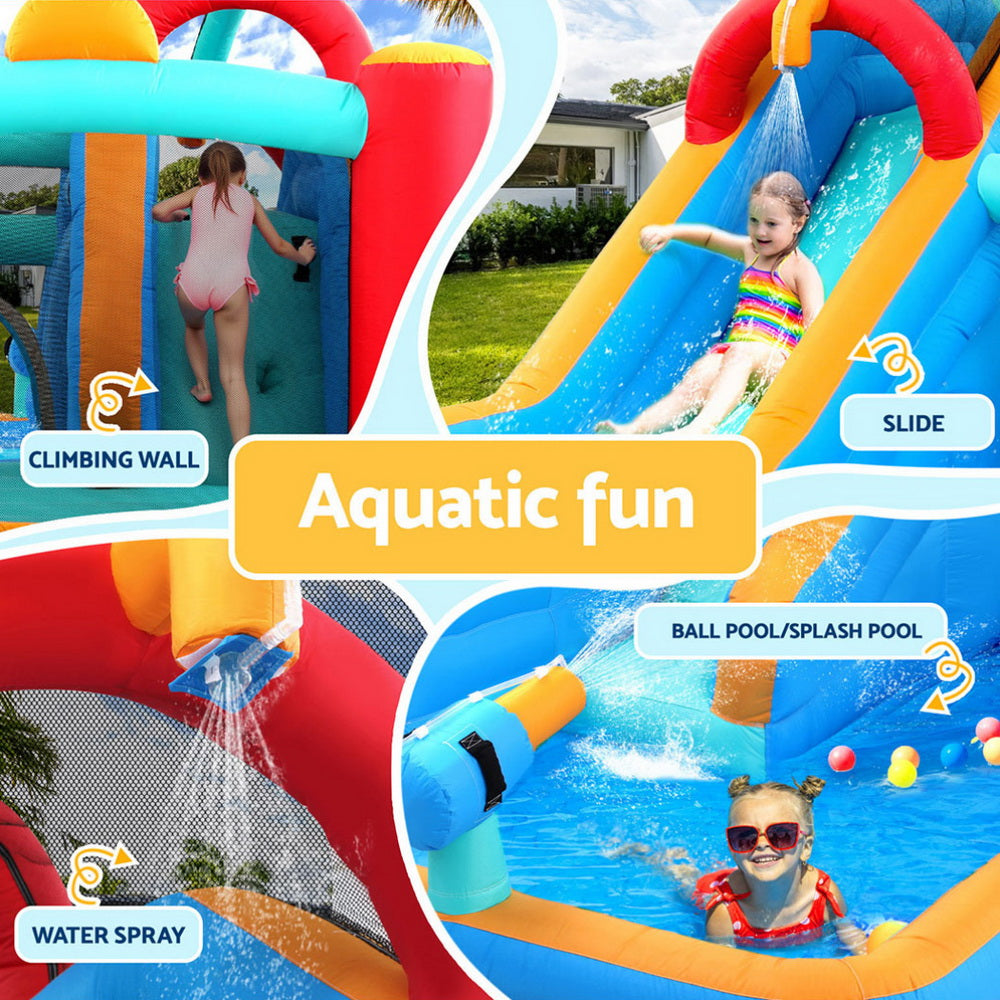 Kids Inflatable Water Slide Splash Pool Park Jumping Castle Bounce 615X322CM IOT-B-DD-73021-MC