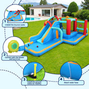 Kids Inflatable Water Slide Splash Pool Park Jumping Castle Bounce 615X322CM IOT-B-DD-73021-MC