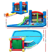 Happy Hop Inflatable Water Slide Jumping Trampoline Castle Bouncer Toy Splash IOT-HH-9381-MC