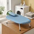 Artiss Tabletop Ironing Board with Small Ironing Boards with Folding Legs Blue IRB-STAND-61-WHBU