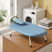 Artiss Tabletop Ironing Board with Small Ironing Boards with Folding Legs Blue IRB-STAND-61-WHBU