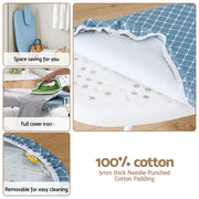 Artiss Tabletop Ironing Board with Small Ironing Boards with Folding Legs Blue IRB-STAND-61-WHBU
