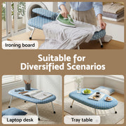 Artiss Tabletop Ironing Board with Small Ironing Boards with Folding Legs Blue IRB-STAND-61-WHBU