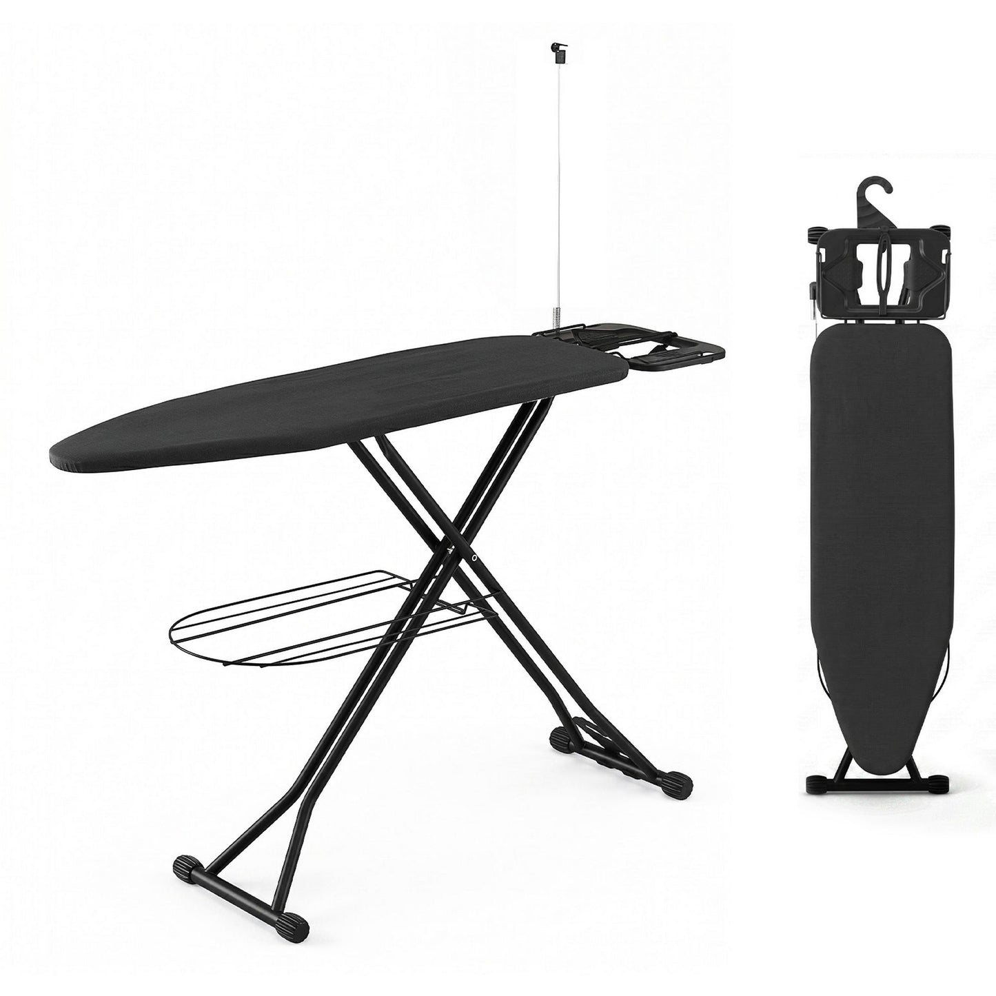 Artiss Foldable Ironing Board with Iron Rest Ironing Board for Laundry Room IRB-STAND-N110-GY