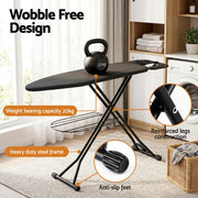 Artiss Foldable Ironing Board with Iron Rest Ironing Board for Laundry Room IRB-STAND-N110-GY