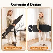 Artiss Foldable Ironing Board with Iron Rest Ironing Board for Laundry Room IRB-STAND-N110-GY