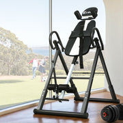 Everfit Inversion Table Gravity Exercise Inverter Back Stretcher Home Gym Grey IVT-6312-GY