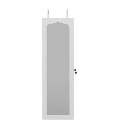 Artiss Jewellery Cabinet LED Mirror Lockable JC-WM-LED-120-WH