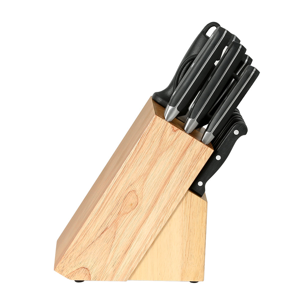 5-Star Chef 14PCS Kitchen Knife Set Stainless Steel Non-stick with Sharpener KBS-ABS430-14-BK