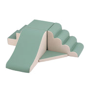 Keezi Kids Climbing Blocks 4-Piece Foam Toddler Playset Soft Indoor Climbing Toy Rocker KCB-4IN1-GN