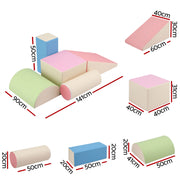 Keezi Kids Climbing Blocks 5-Piece Foam Toddler Playset Soft Indoor Climbing Toy Rocker KCB-5IN1-CLF-AB