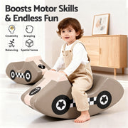 Keezi Kids Climbing Blocks Foam Toddler Playset Soft Indoor Indoor Climbing Toy Rocker Khaki KCB-HRS-KK