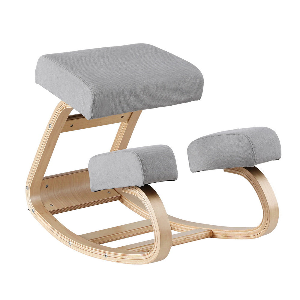 Artiss Kneeling Chair Ergonomic Posture Chair with Memory Foam Balance Stool for Home Office Gaming 120kg KCHAIR-G-01-GY