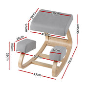 Artiss Kneeling Chair Ergonomic Posture Chair with Memory Foam Balance Stool for Home Office Gaming 120kg KCHAIR-G-01-GY
