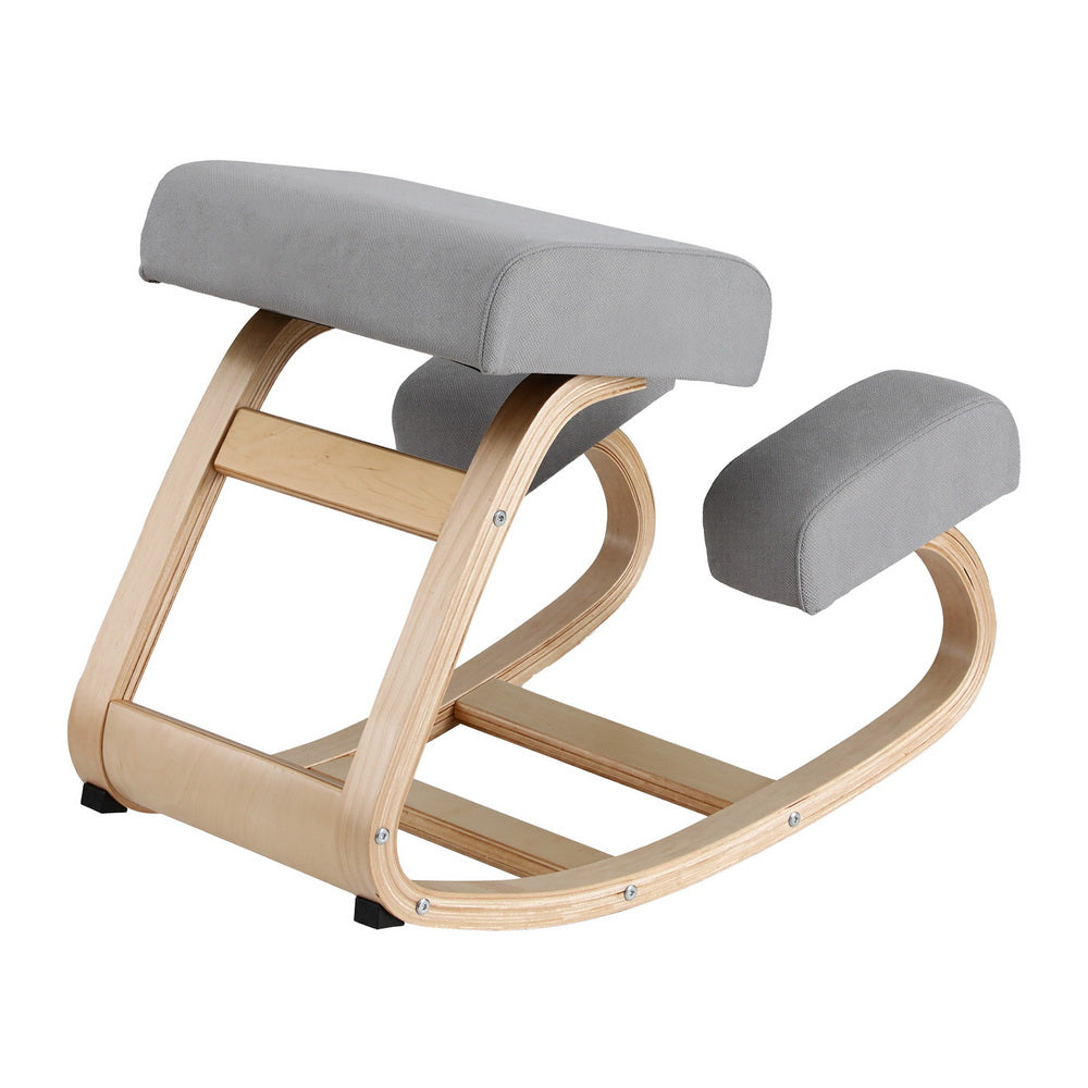 Artiss Kneeling Chair Ergonomic Posture Chair with Memory Foam Balance Stool for Home Office Gaming 120kg KCHAIR-G-01-GY