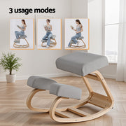 Artiss Kneeling Chair Ergonomic Posture Chair with Memory Foam Balance Stool for Home Office Gaming 120kg KCHAIR-G-01-GY