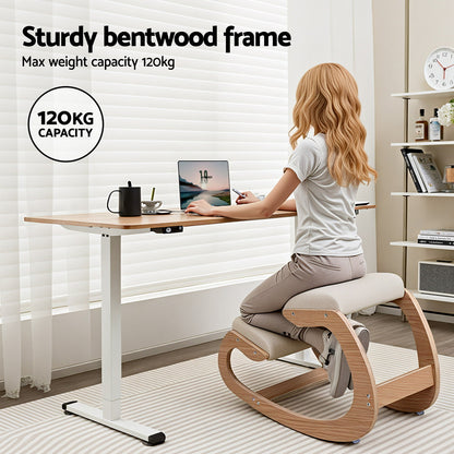 Artiss Kneeling Chair Ergonomic Posture Chair with Memory Foam Balance Stool for Home Office Gaming 120kg KCHAIR-G-02-BG