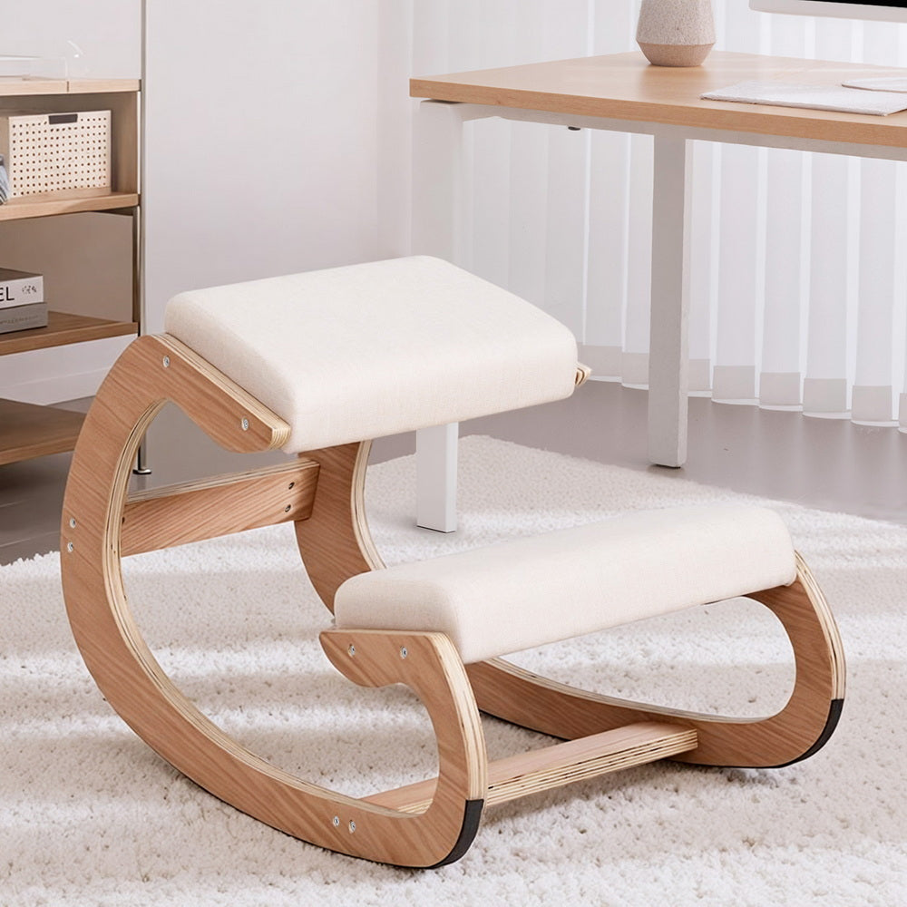 Artiss Kneeling Chair Ergonomic Posture Chair with Memory Foam Balance Stool for Home Office Gaming 120kg KCHAIR-G-02-BG