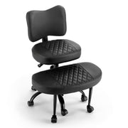 Artiss Cross Legged Kneeling Chair Adjustable Meditation Ergonomic Office Seat KCHAIR-PU-2019-BK