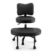 Artiss Cross Legged Kneeling Chair Adjustable Meditation Ergonomic Office Seat KCHAIR-PU-2019-BK