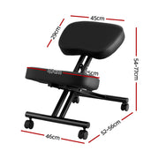 Artiss Kneeling Chair Ergonomic Office Chairs Home Knee Seat Posture Stretch Rest KCHAIR-PU-BK