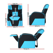Keezi Kids Recliner Chair PU Leather Gaming Sofa Lounge Couch Children Armchair