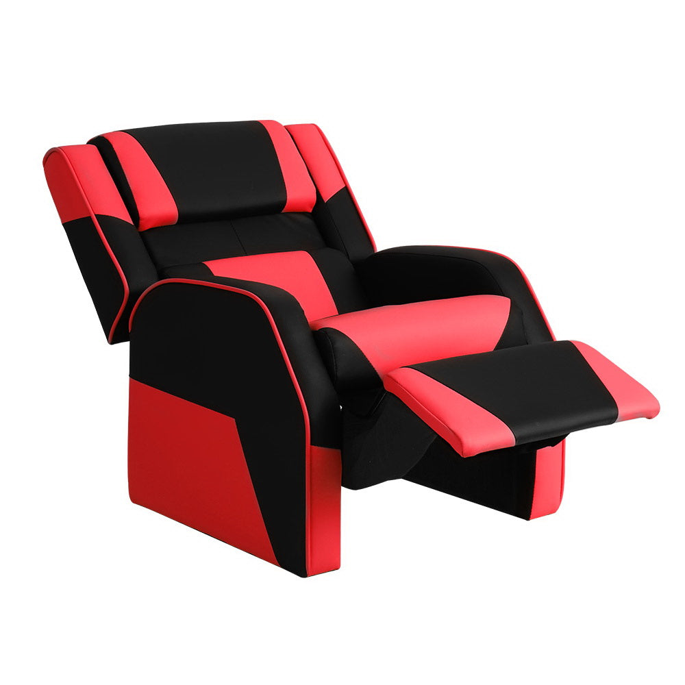 Keezi Kids Recliner Chair PU Leather Gaming Sofa Lounge Couch Children Armchair KID-RECLINER-BLRD