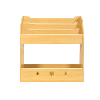 Keezi 3 Tiers Kids Bookshelf Magazine Shelf Organiser Bookcase Display KID-TBK-WD