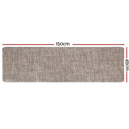 Artiss Kitchen Mat 45x150cm Textilene Floor Rug Carpet Non-slip KMAT-PVC-02-45X150