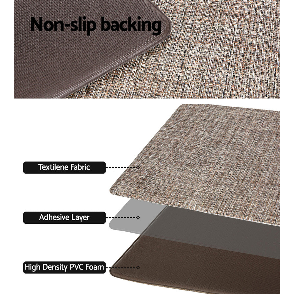 Artiss Kitchen Mat 45x150cm Textilene Floor Rug Carpet Non-slip KMAT-PVC-02-45X150