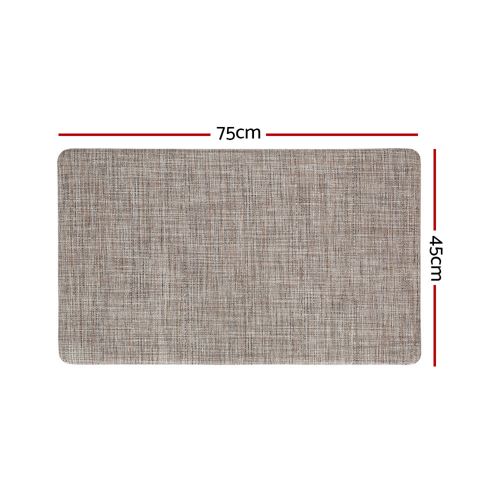 Artiss Kitchen Mat 45x75cm Textilene Floor Rug Carpet Non-slip KMAT-PVC-02-45X75