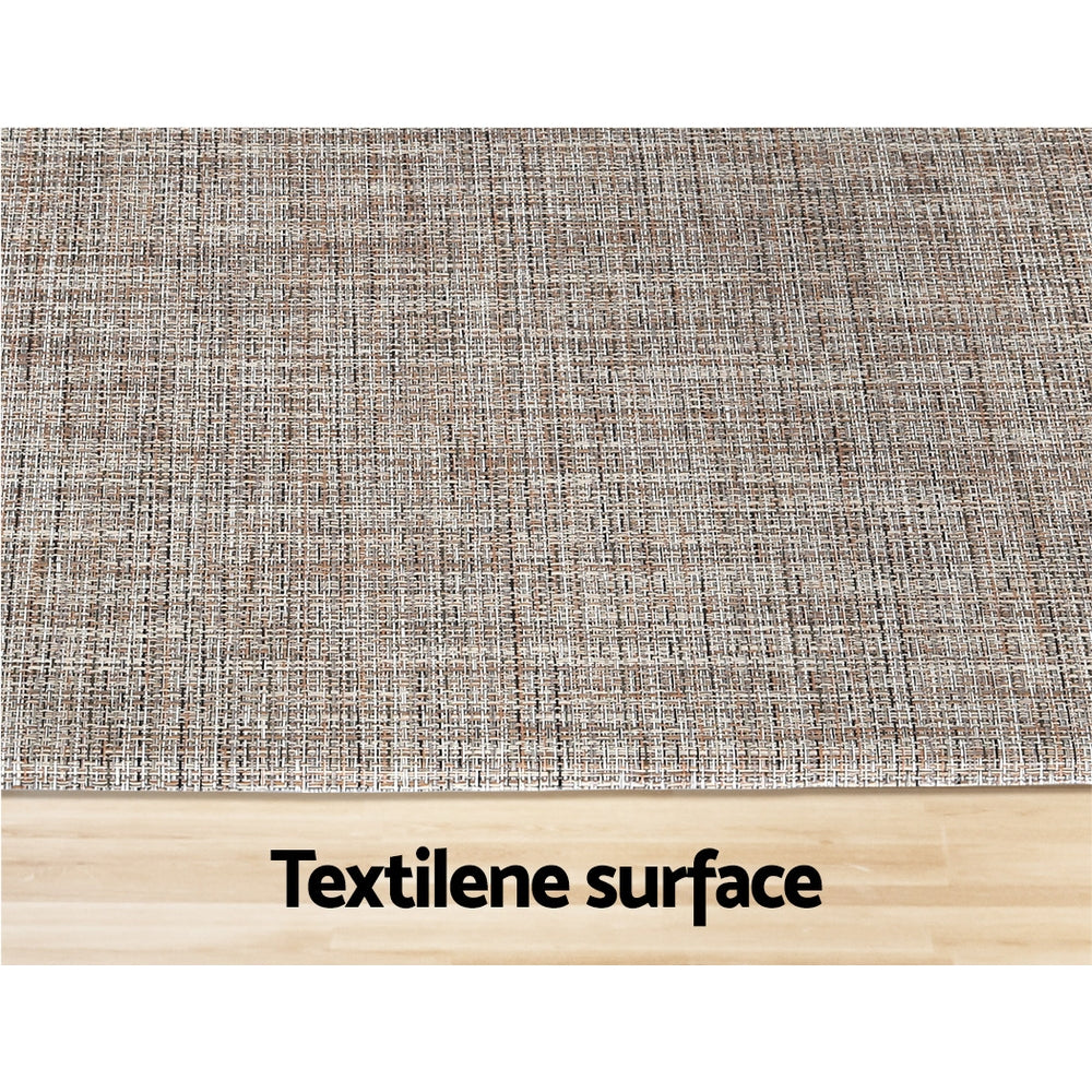 Artiss Kitchen Mat 45x75cm Textilene Floor Rug Carpet Non-slip KMAT-PVC-02-45X75