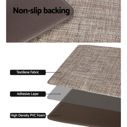 Artiss Kitchen Mat 45x75cm Textilene Floor Rug Carpet Non-slip KMAT-PVC-02-45X75