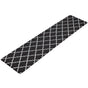 Artiss Kitchen Mat 45x180cm PVC Floor Rug Carpet Non-slip Gina KMAT-PVC-03-45X180-BK