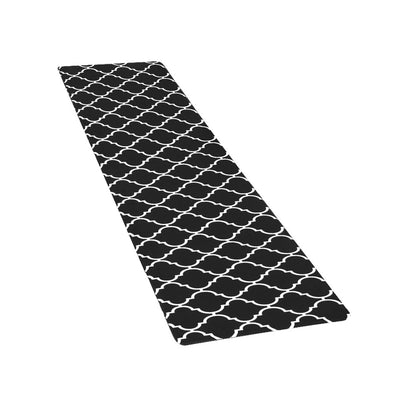 Artiss Kitchen Mat 45x180cm PVC Floor Rug Carpet Non-slip Gina KMAT-PVC-03-45X180-BK