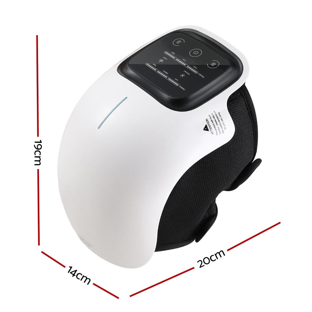 Livemor Knee Massager Vibration Infrared Heating Therapy Machine Elbow KNEE-MASSAGE-01-WHBK