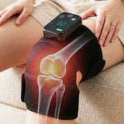 Livemor Knee Massager with Heat, Cordless Heated Knee Massage for Pain Relief with 3 Heating Levels, 3 KNEE-MASSAGE-02-BK