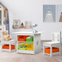 Keezi 3PCS Kids Table and Chairs Set Children Furniture Play Toys Storage Box KPF-B-OTTC-CFL