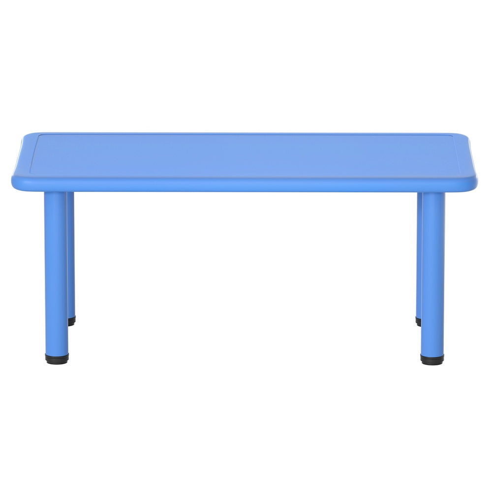 Keezi Kids Table Plastic Square Activity Study Desk 60X120CM KPF-TABLE-120-BU
