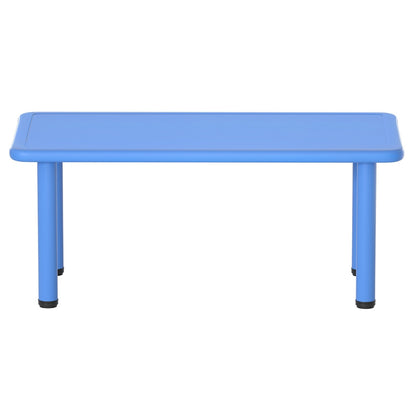 Keezi Kids Table Plastic Square Activity Study Desk 60X120CM KPF-TABLE-120-BU