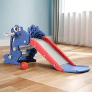 Keezi Kids Slide Set Basketball Hoop Outdoor Playground Toy Dragon 90cm Blue KPS-SLIDE-DRAGON-RE
