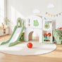 Keezi Kids Slide Swing Set Ball Hoop Rings Football Outdoor Toys Green KPS-SLIDE-INSECT-GN