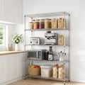 Artiss 5-Tier Kitchen Rack Shelf Shelving 120x45x179CM Adjustable Metal Storage Shelves KR-MEL-5S-120-SS
