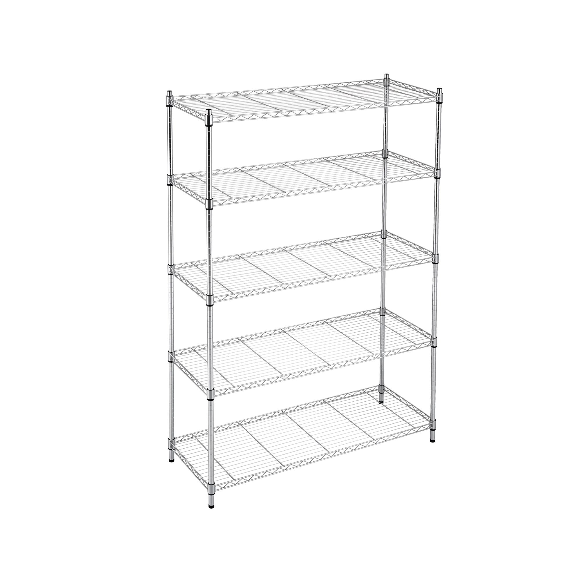 Artiss 5-Tier Kitchen Rack Shelf Shelving 120x45x179CM Adjustable Metal Storage Shelves KR-MEL-5S-120-SS