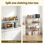 Artiss 5-Tier Kitchen Rack Shelf Shelving 120x45x179CM Adjustable Metal Storage Shelves KR-MEL-5S-120-SS